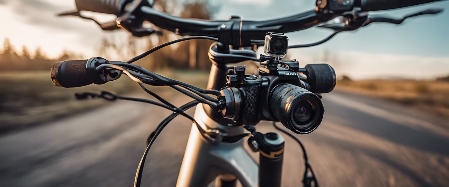 Action camera on bike