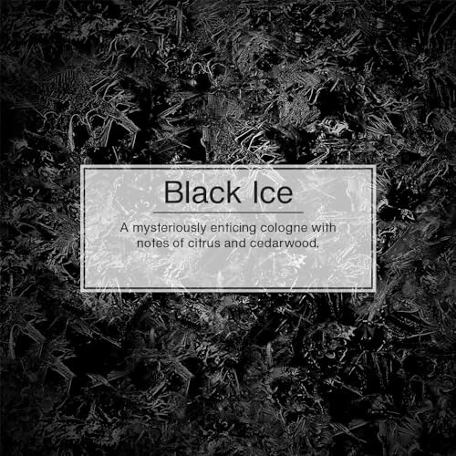 Black Ice cologne description with citrus and cedarwood notes.