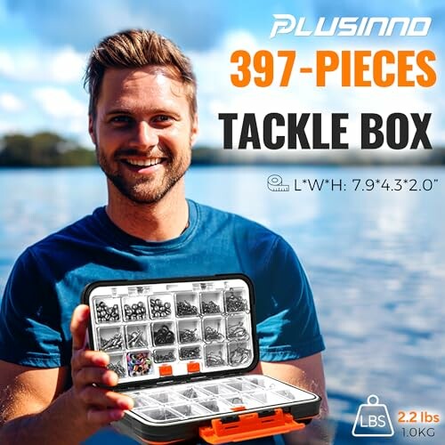 PLUSINNO 397pcs Fishing Accessories Kit