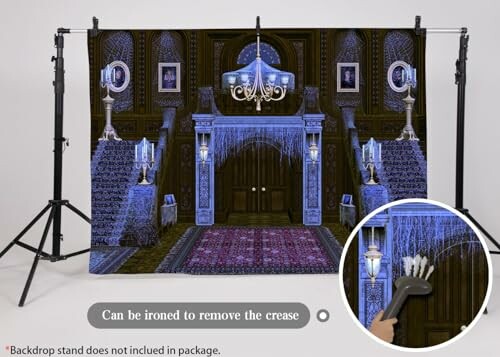 Ladvis Halloween Haunted House Backdrop