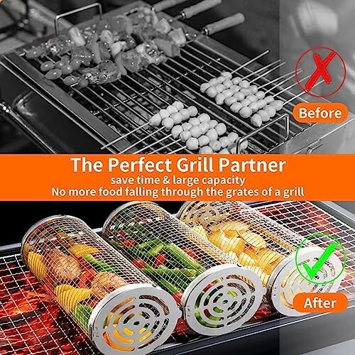 Rolling Grilling Baskets