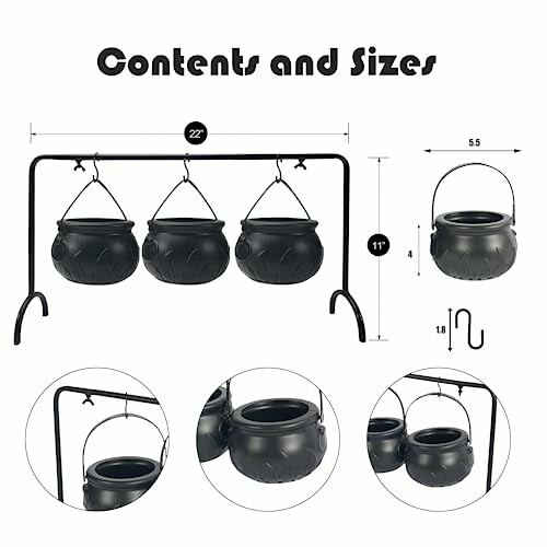 Hourleey Witches Cauldron Set