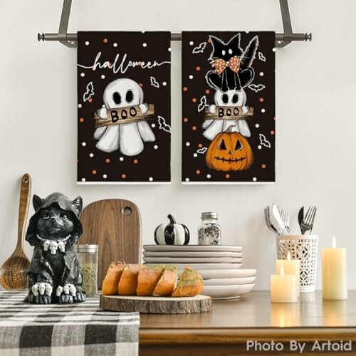 Artoid Mode Halloween Kitchen Towels