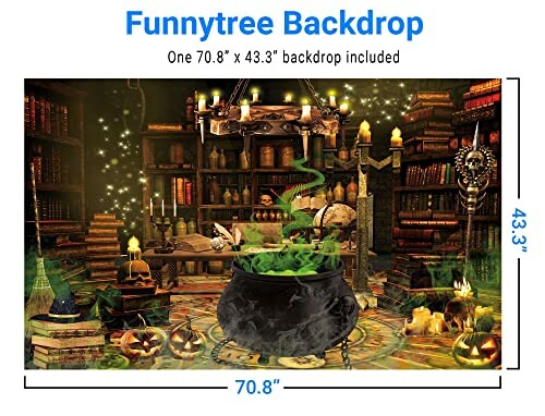 Funnytree Halloween Backdrop