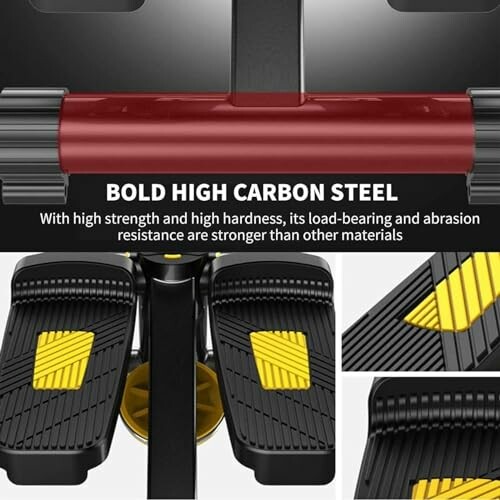 High carbon steel bike pedal with strong load-bearing capacity.