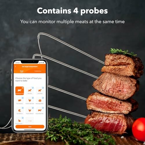 HBN Bluetooth Meat Grill Thermometer