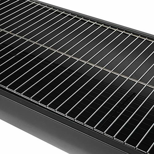 Close-up of a metal grill rack.