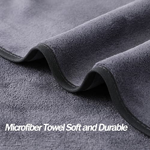 Close-up of a soft and durable microfiber towel