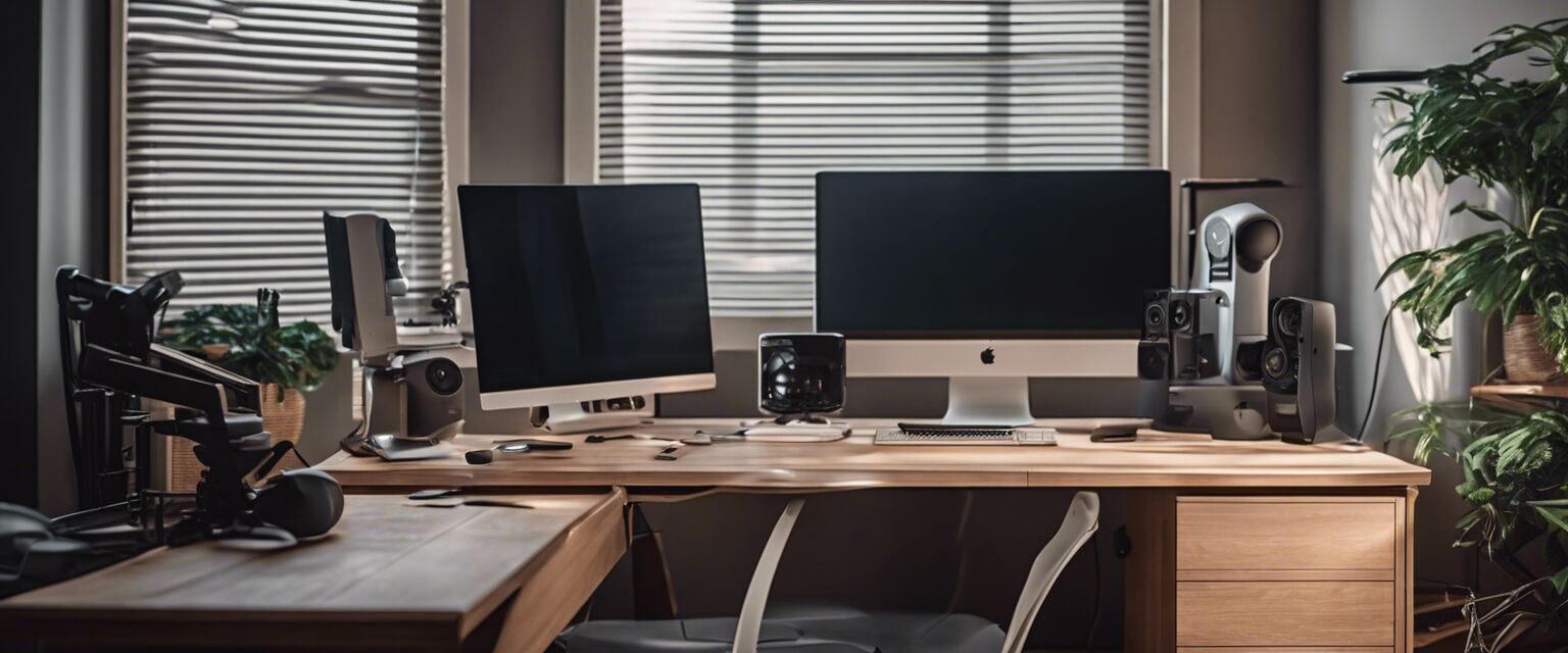 Modern home office setup