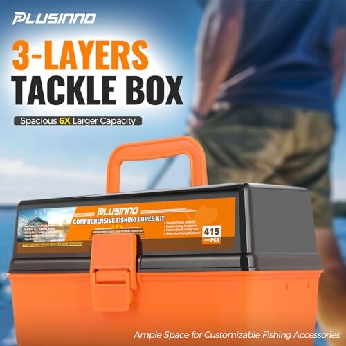 PLUSINNO Large Tackle Box