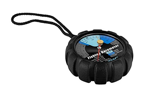 Portable fishing barometer with strap