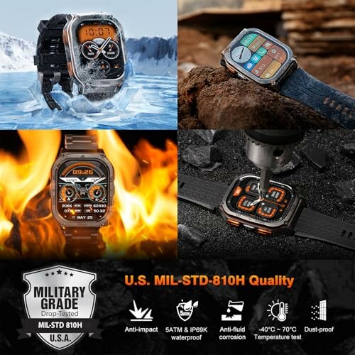Rugged smartwatch with military-grade durability and features.
