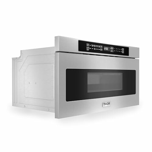 Stainless steel built-in microwave with digital display