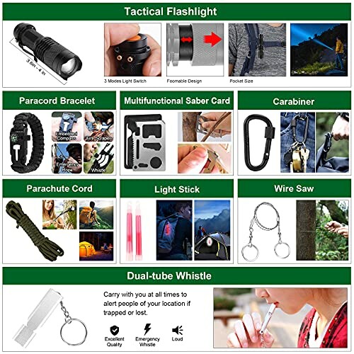 LUXMOM Survival Kit and First Aid Kit